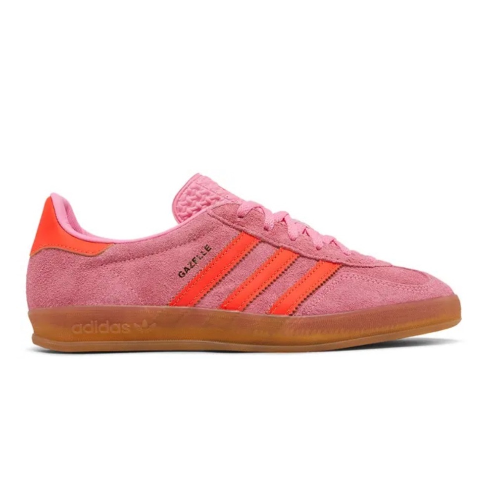 Adidas Women’s Gazelle Indoor Beam Pink Solar Red - Picture 5 of 9